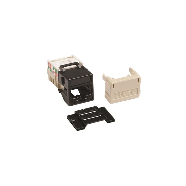 Commscope Uniprise Solutions 1-PORT MOD JACK 8W8P 110, T568A/B CAT6A IP10, BLACK UNJ10G-BK